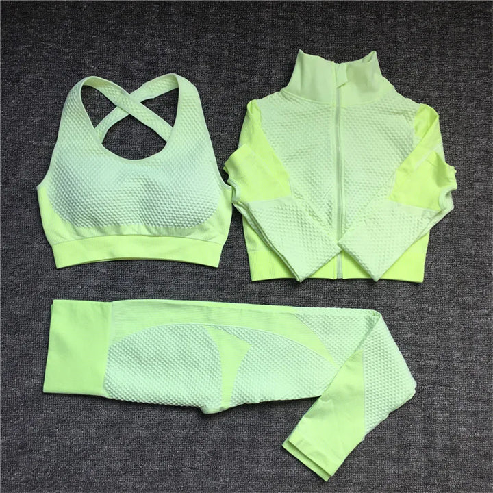 Warm Seamless Zipper Fitness