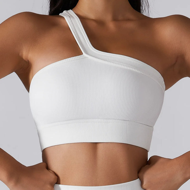 Sexy One Shoulder Yoga Bra