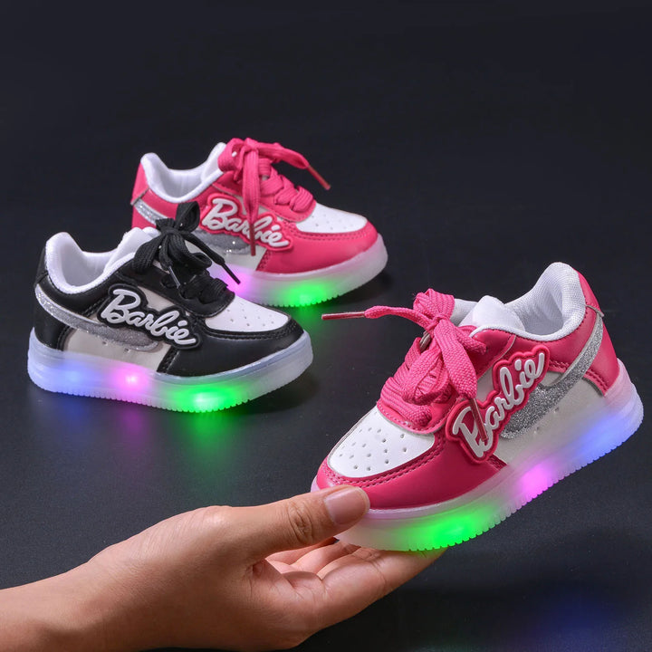 Barbie Shoes Kids Girl Lighted